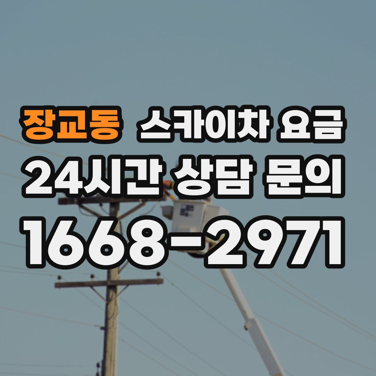 장교동 스카이차 요금