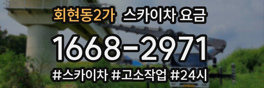 회현동2가 스카이차 요금
