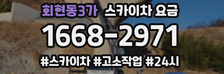 회현동3가 스카이차 요금