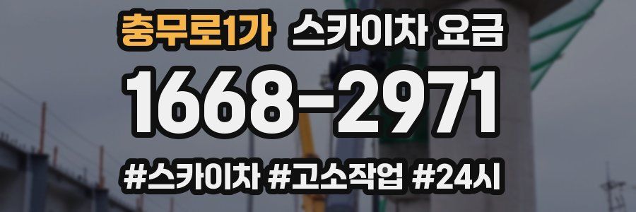충무로1가 스카이차 요금