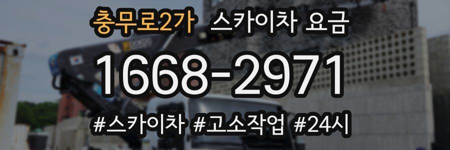 충무로2가 스카이차 요금
