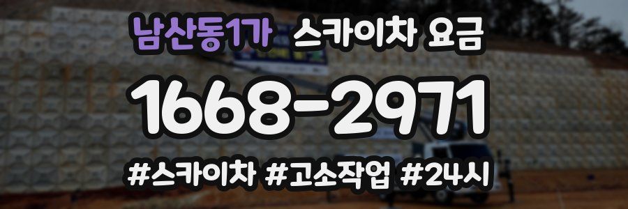 남산동1가 스카이차 요금