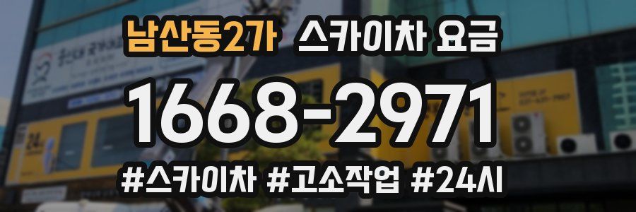 남산동2가 스카이차 요금