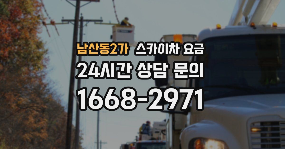 남산동2가 스카이차 요금