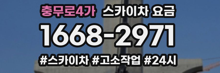 충무로4가 스카이차 요금