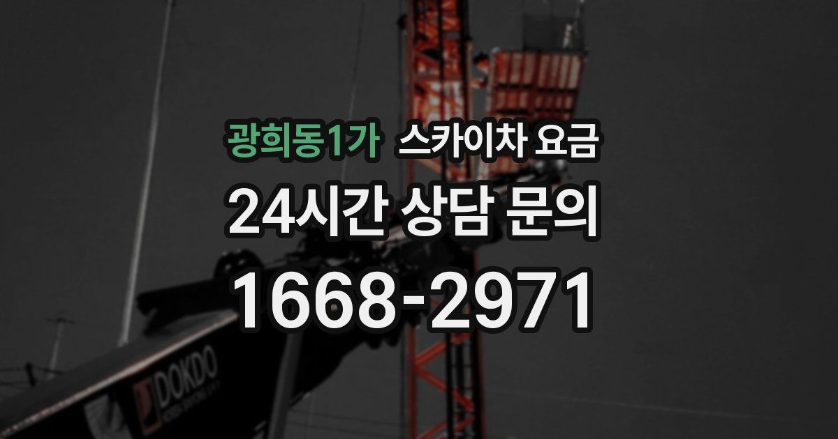 광희동1가 스카이차 요금