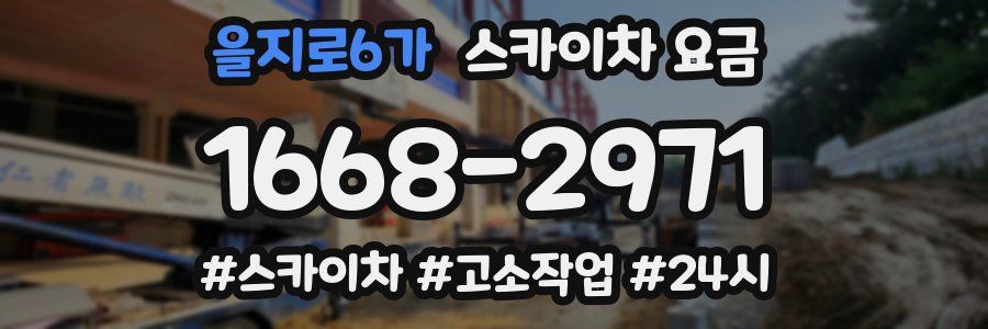 을지로6가 스카이차 요금