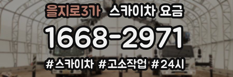 을지로3가 스카이차 요금