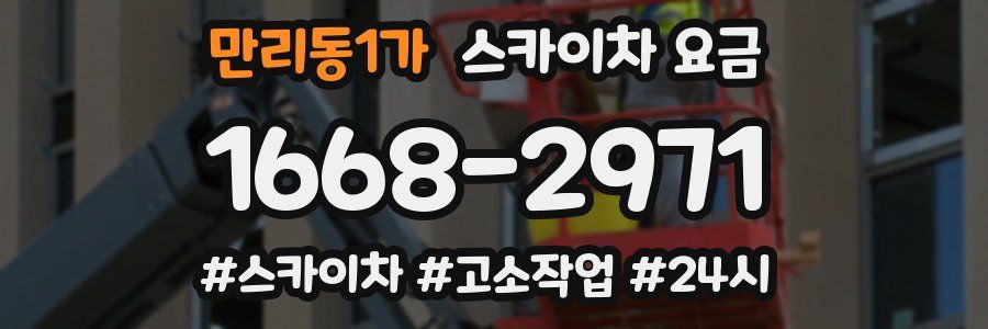 만리동1가 스카이차 요금