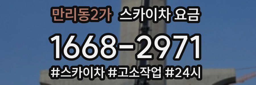 만리동2가 스카이차 요금