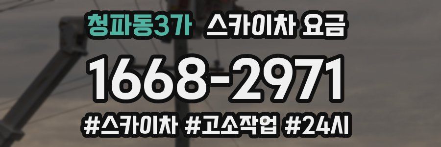 청파동3가 스카이차 요금