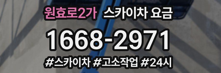 원효로2가 스카이차 요금