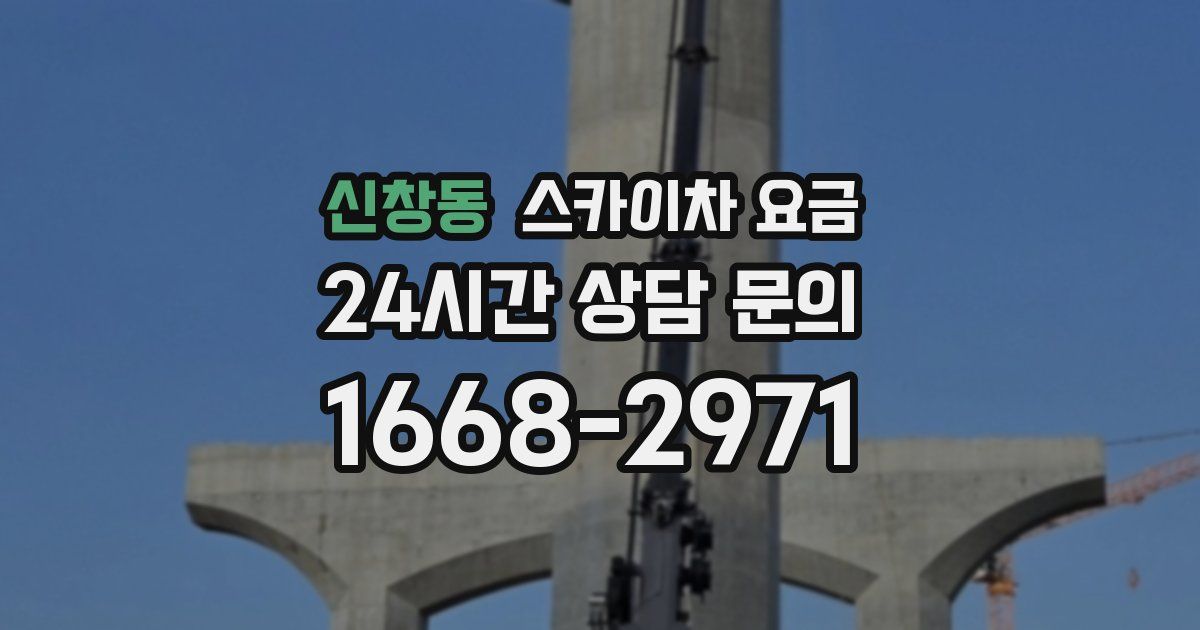신창동 스카이차 요금