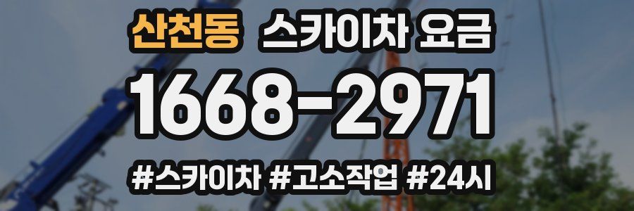 산천동 스카이차 요금