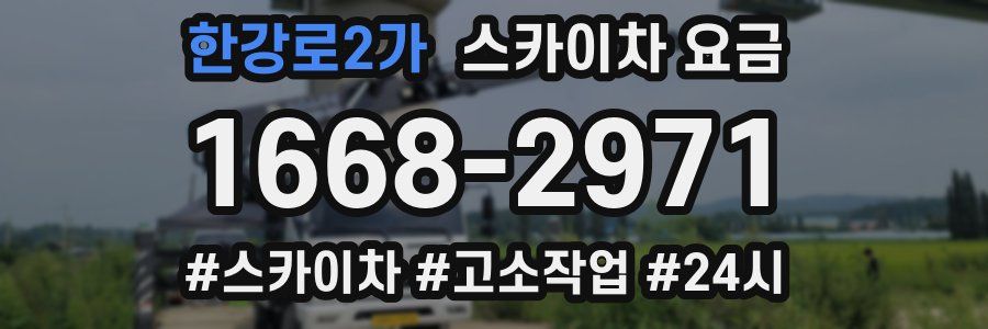 한강로2가 스카이차 요금