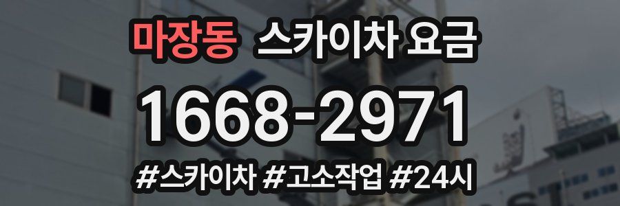 마장동 스카이차 요금