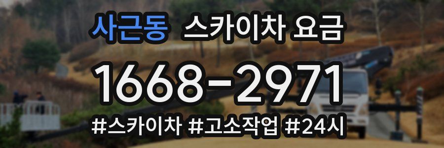 사근동 스카이차 요금