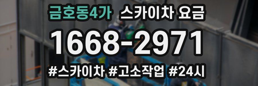 금호동4가 스카이차 요금