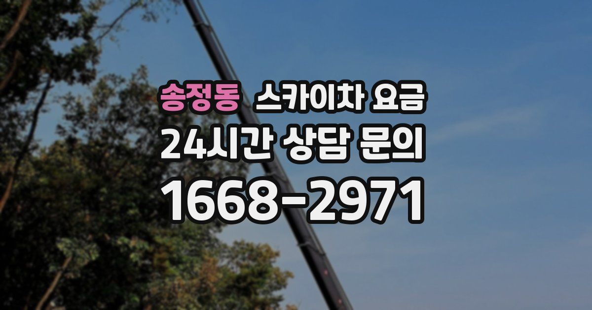 송정동 스카이차 요금