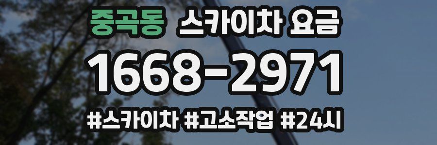 중곡동 스카이차 요금