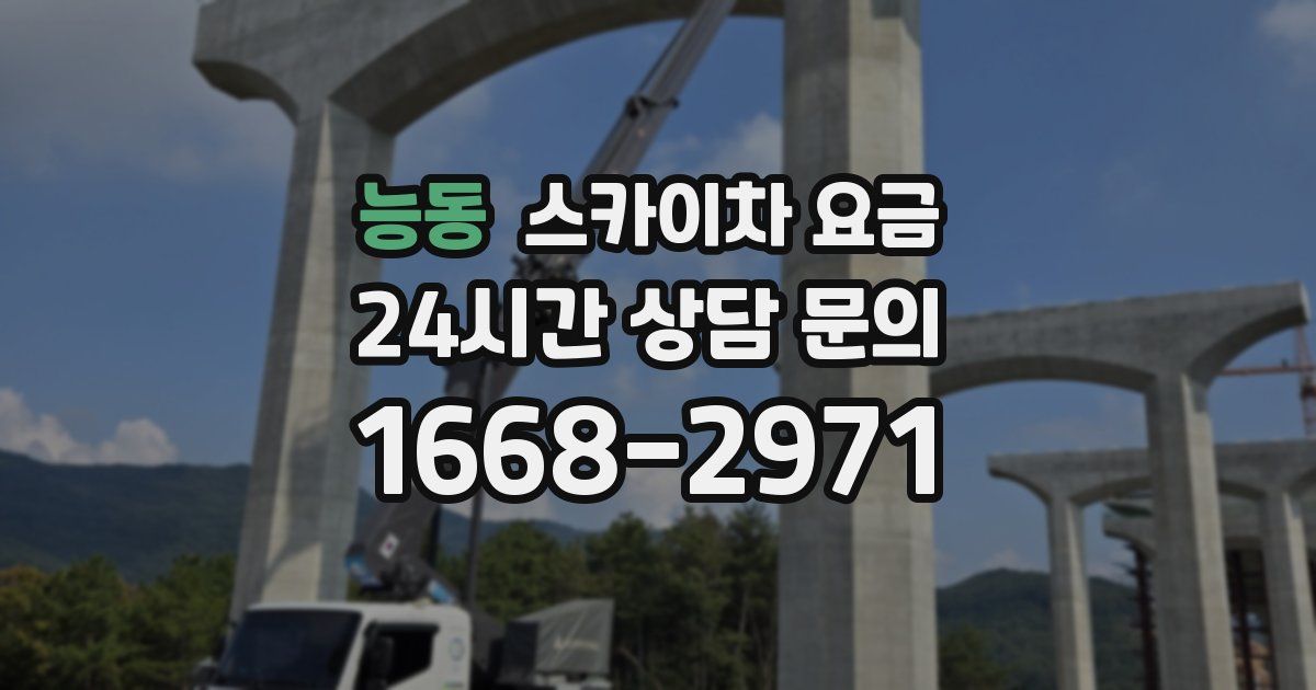 능동 스카이차 요금
