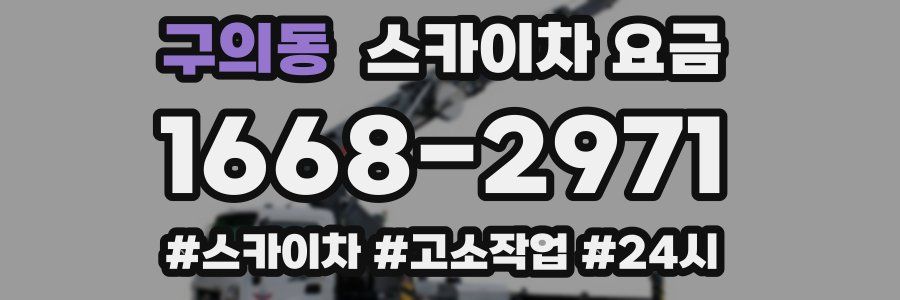 구의동 스카이차 요금