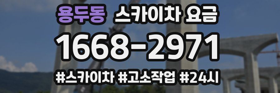 용두동 스카이차 요금
