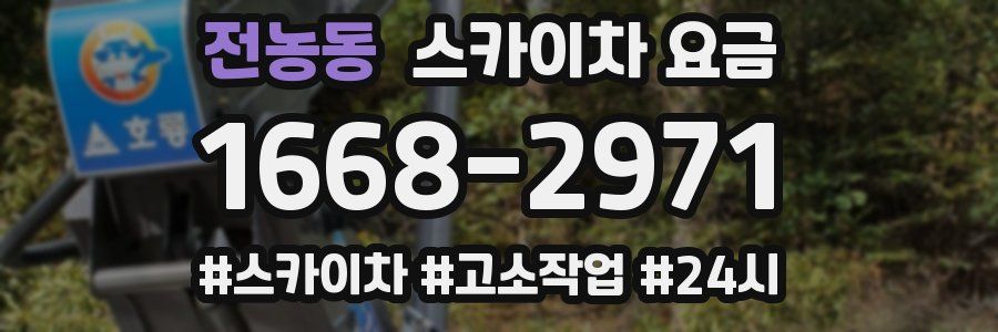 전농동 스카이차 요금