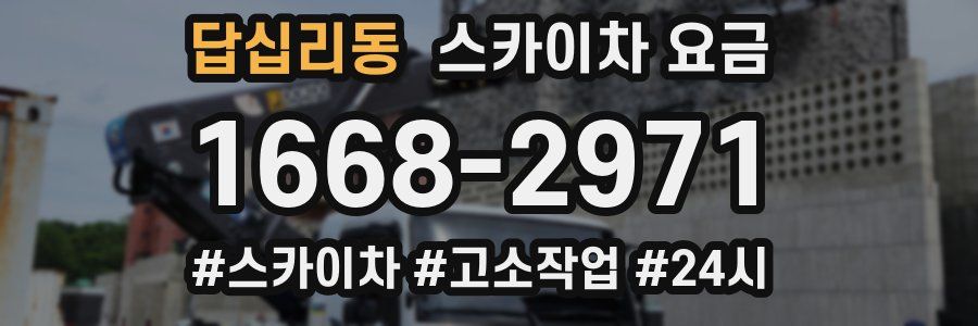 답십리동 스카이차 요금