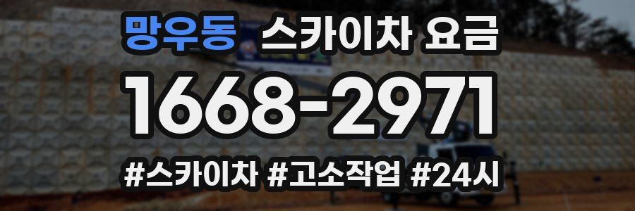망우동 스카이차 요금