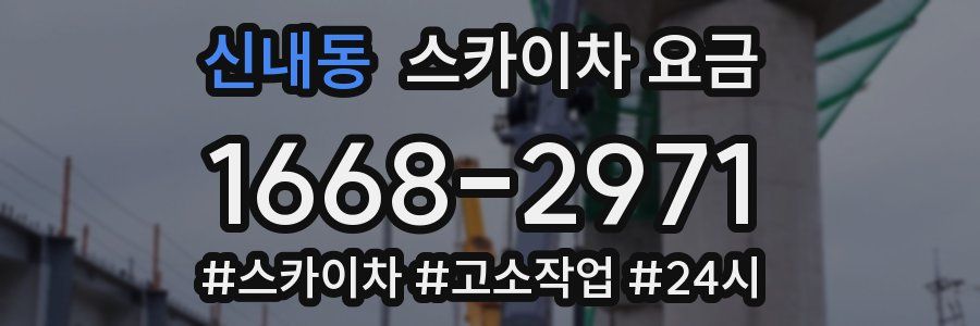 신내동 스카이차 요금