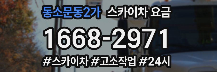 동소문동2가 스카이차 요금