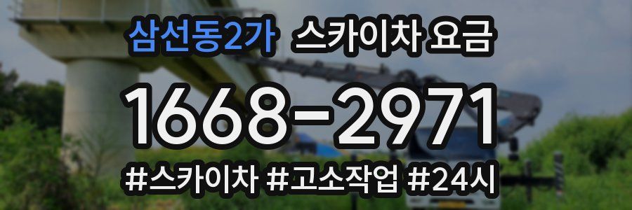 삼선동2가 스카이차 요금