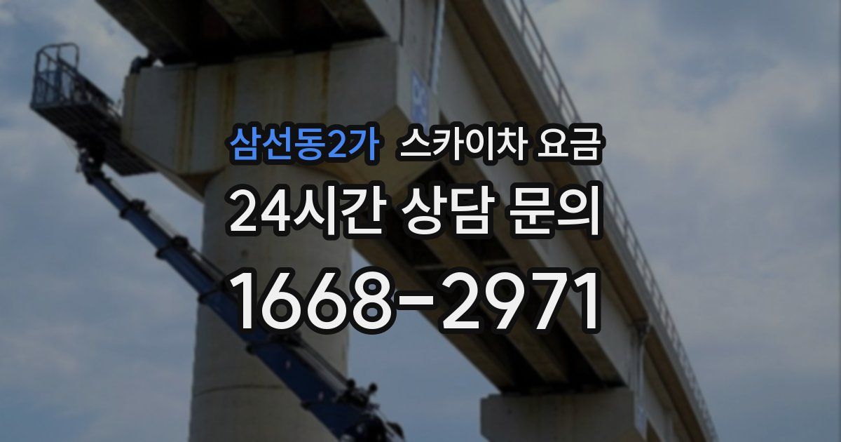 삼선동2가 스카이차 요금