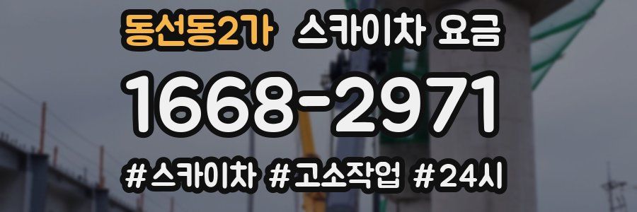 동선동2가 스카이차 요금