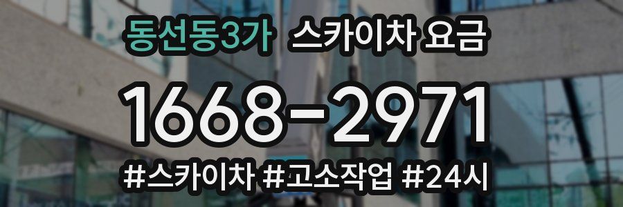 동선동3가 스카이차 요금