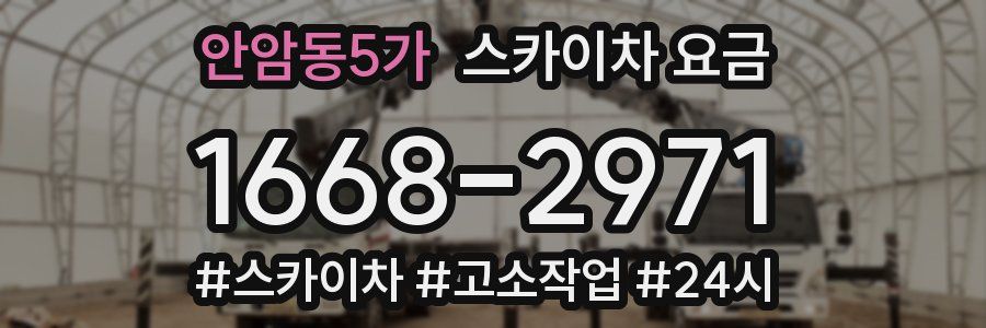 안암동5가 스카이차 요금