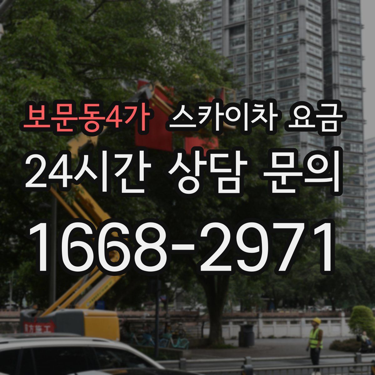 보문동4가 스카이차 요금