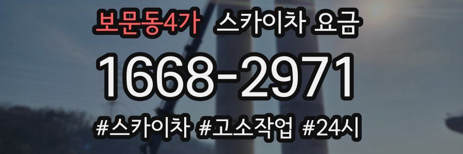 보문동4가 스카이차 요금
