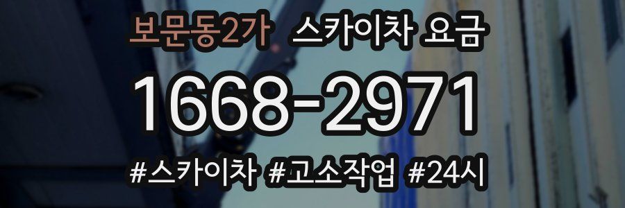 보문동2가 스카이차 요금