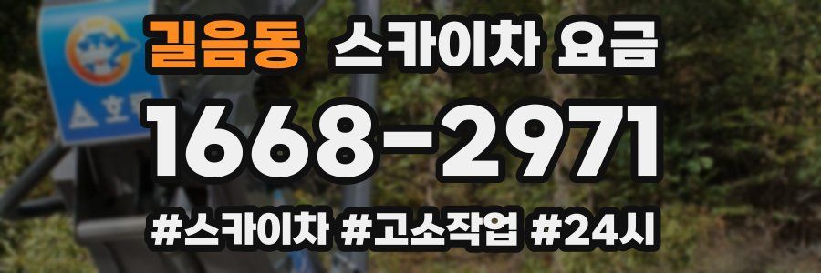 길음동 스카이차 요금