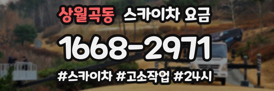 상월곡동 스카이차 요금