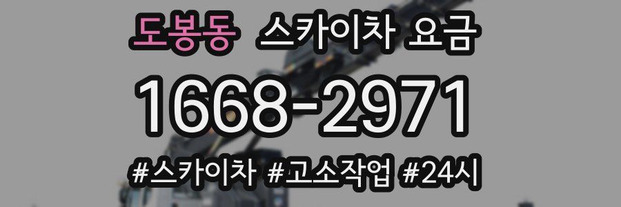 도봉동 스카이차 요금