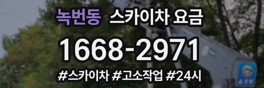 녹번동 스카이차 요금