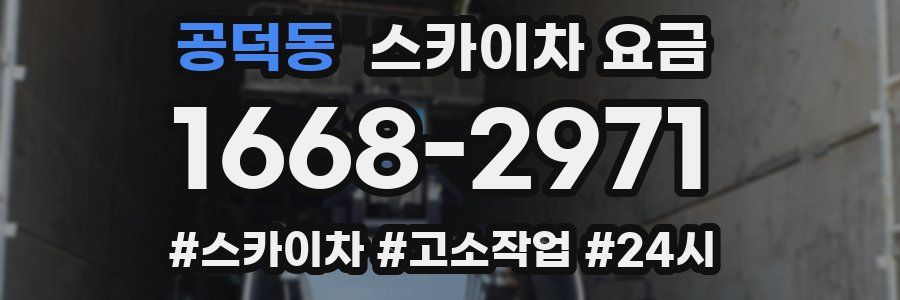 공덕동 스카이차 요금