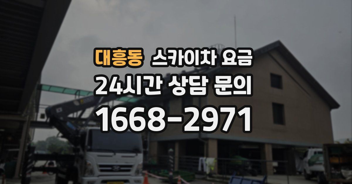 대흥동 스카이차 요금