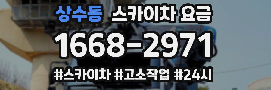 상수동 스카이차 요금