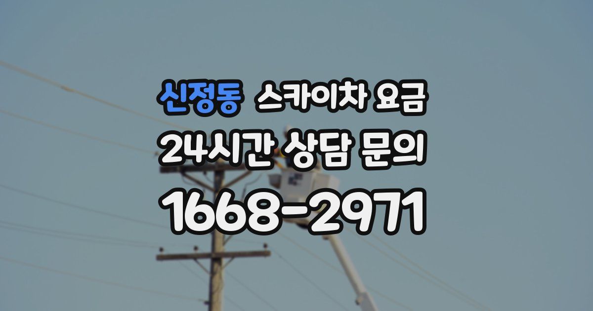 신정동 스카이차 요금