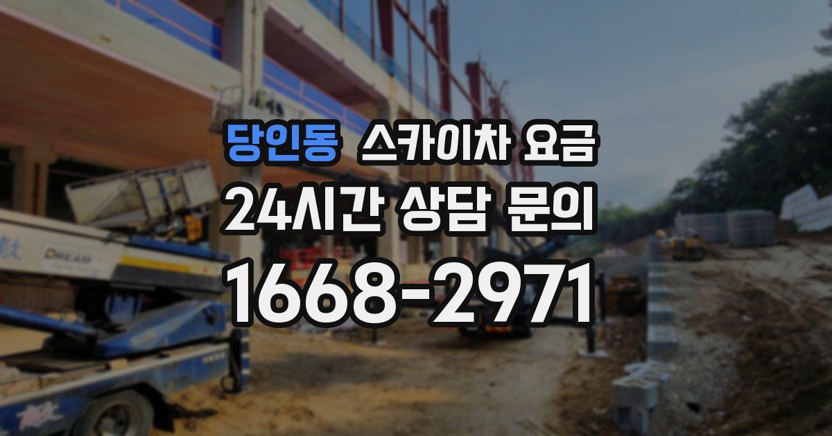 당인동 스카이차 요금