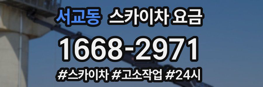 서교동 스카이차 요금